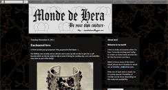 Desktop Screenshot of monde-de-hera.blogspot.com
