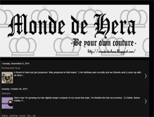 Tablet Screenshot of monde-de-hera.blogspot.com