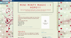 Desktop Screenshot of mini-minty-magic.blogspot.com