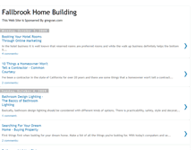 Tablet Screenshot of fallbrookhomebuilding.blogspot.com