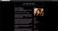 Desktop Screenshot of in-dreamland.blogspot.com