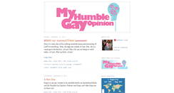 Desktop Screenshot of myhumblegayopinion.blogspot.com