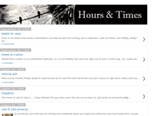 Tablet Screenshot of hoursandtimes.blogspot.com