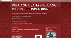 Desktop Screenshot of peluang-usaha-2009.blogspot.com