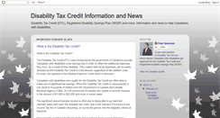 Desktop Screenshot of disabilitytax.blogspot.com