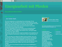Tablet Screenshot of energiearbeit-mit-pferden.blogspot.com
