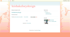 Desktop Screenshot of leishakelseydesign.blogspot.com