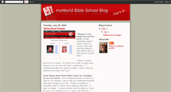 Desktop Screenshot of myworldbibleschool.blogspot.com