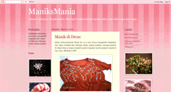 Desktop Screenshot of maniksmania.blogspot.com