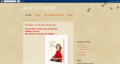 Desktop Screenshot of joy-cuisine.blogspot.com