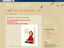 Tablet Screenshot of joy-cuisine.blogspot.com