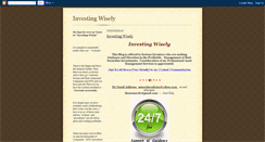 Desktop Screenshot of investingwisely-rotation.blogspot.com