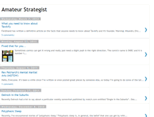 Tablet Screenshot of amateurstrategist.blogspot.com