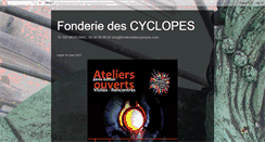 Desktop Screenshot of fonderiedescyclopes.blogspot.com