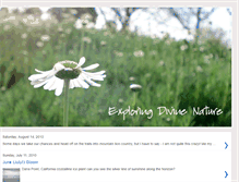 Tablet Screenshot of exploringdivinenature.blogspot.com