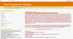 Desktop Screenshot of jbsvegetarianrecipes.blogspot.com