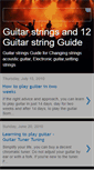 Mobile Screenshot of guitarstringsguide.blogspot.com