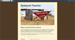 Desktop Screenshot of deployedteacher.blogspot.com