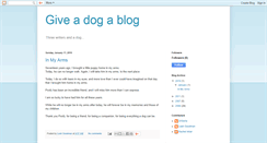 Desktop Screenshot of giveadogablog.blogspot.com