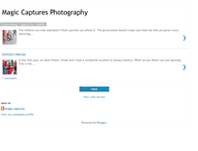Tablet Screenshot of magiccapturesphotography.blogspot.com