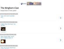 Tablet Screenshot of kinghornclan.blogspot.com