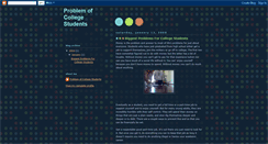 Desktop Screenshot of problemofcollegestudents.blogspot.com