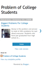 Mobile Screenshot of problemofcollegestudents.blogspot.com