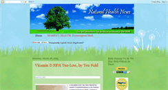 Desktop Screenshot of naturalhealthnews.blogspot.com