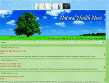 Tablet Screenshot of naturalhealthnews.blogspot.com