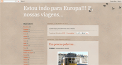 Desktop Screenshot of estouindoparaeuropa.blogspot.com