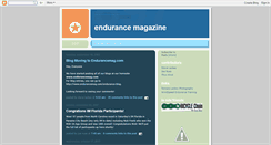 Desktop Screenshot of endurancemag.blogspot.com