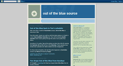 Desktop Screenshot of outoftheblueoz.blogspot.com