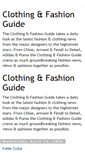 Mobile Screenshot of clothing-fashion-guide.blogspot.com