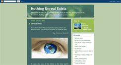 Desktop Screenshot of nothingunrealexists.blogspot.com