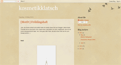 Desktop Screenshot of kosmetikklatsch.blogspot.com