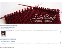 Tablet Screenshot of goldentriangleknitters.blogspot.com