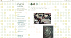 Desktop Screenshot of lartdusamedi.blogspot.com