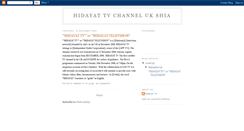 Desktop Screenshot of hidayattv.blogspot.com