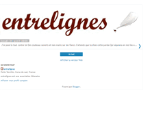 Tablet Screenshot of entrelignes.blogspot.com