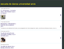 Tablet Screenshot of escueladanzauarcis.blogspot.com