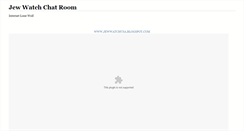 Desktop Screenshot of jewwatchchatroom.blogspot.com