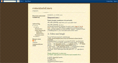 Desktop Screenshot of comentariulmeu.blogspot.com