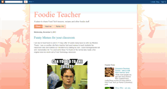 Desktop Screenshot of foodieteacher.blogspot.com