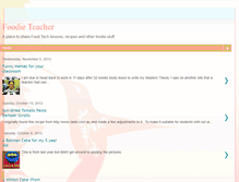 Tablet Screenshot of foodieteacher.blogspot.com
