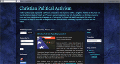 Desktop Screenshot of christianpoliticalactivism.blogspot.com