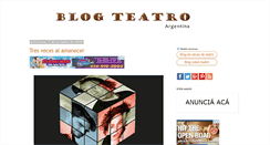 Desktop Screenshot of blogteatro.blogspot.com