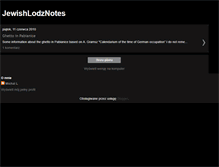 Tablet Screenshot of lodznotes.blogspot.com