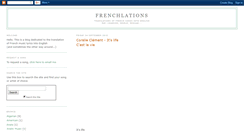 Desktop Screenshot of frenchlations.blogspot.com