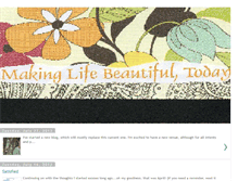 Tablet Screenshot of makinglifebeautifultoday.blogspot.com