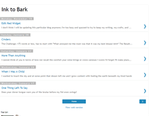 Tablet Screenshot of inktobark.blogspot.com